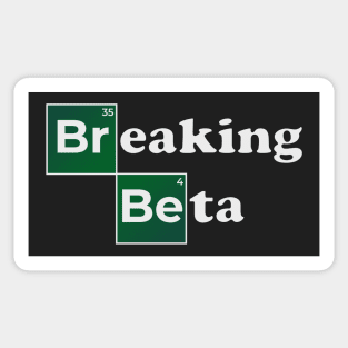 Breaking Beta Design for Rock Climbers Sticker